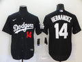 Men's Los Angeles Dodgers Enrique Hernandez Black Stitched Jersey