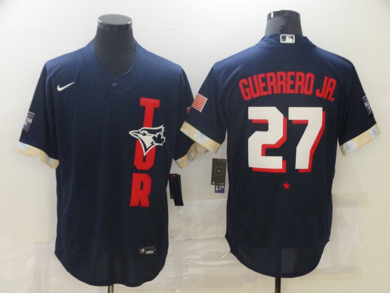 Men's Toronto Blue Jays Vladimir Guerrero Jr. Navy All Star Player Jersey