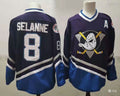 Men's Anaheim Ducks Selanne Mitchell Navy Breakaway Player Jersey