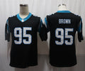 Men's Carolina Panthers Derrick Brown Black Player Game Jersey