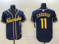 Men's Milwaukee Brewers Jackson Chourio Navy Limited Player Jersey