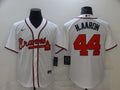 Men's Atlanta Braves Hank Aaron White Replica Jersey