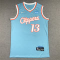Men's LA Clippers Paul George Blue 2021/22 Swingman Jersey - City Edition