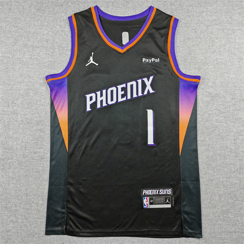 Men's Phoenix Suns Devin Booker Black Swingman Jersey - Statement Edition