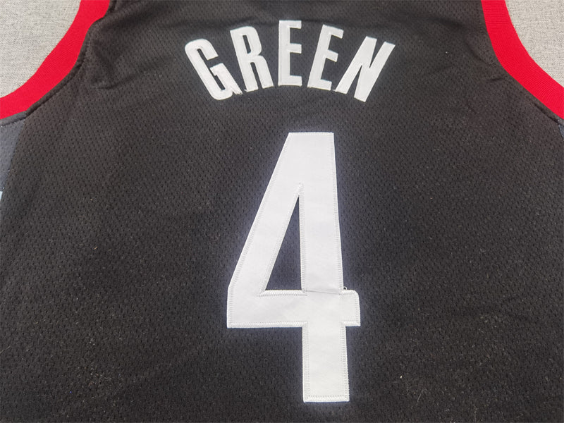 Men's Houston Rockets Jalen Green Black Swingman Jersey - Statement Edition