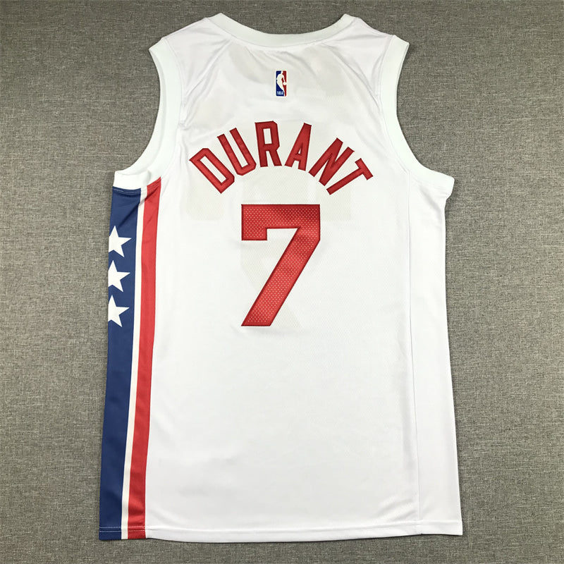 Men's Brooklyn Nets Kevin Durant White 2022/23 Swingman Jersey - Classic Edition