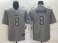 Men's New York Jets Aaron Rodgers Heather Gray Atmosphere Fashion Game Jersey