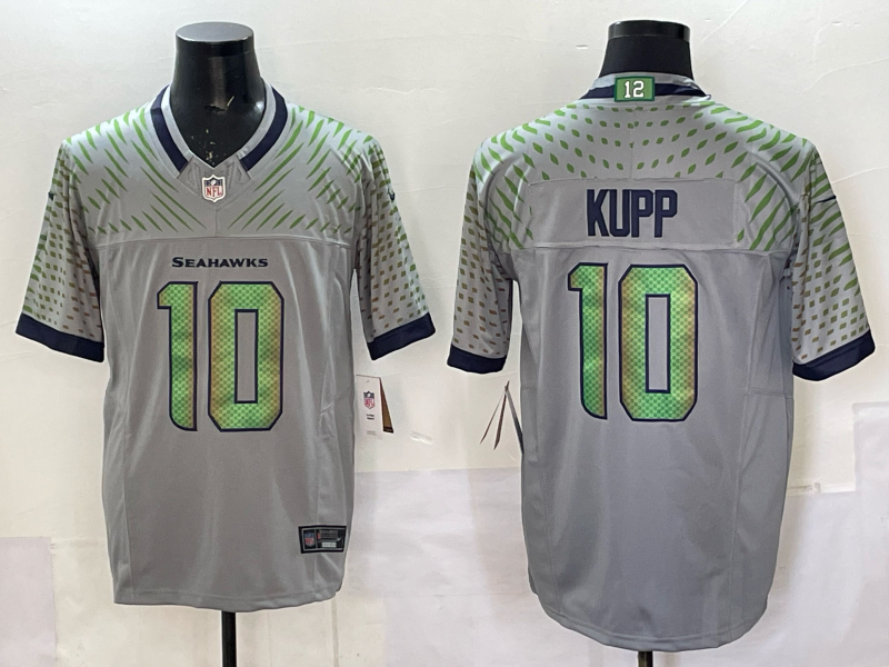 Men's Seattle Seahawks Cooper Kupp Wolf Gray 2025 Rivalries Collection Limited Jersey