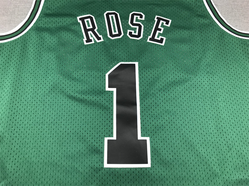 Men's Chicago Bulls Derrick Rose Green Swingman Jersey