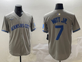 Men's Kansas City Royals Bobby Witt Jr. Gray Limited Player Jersey