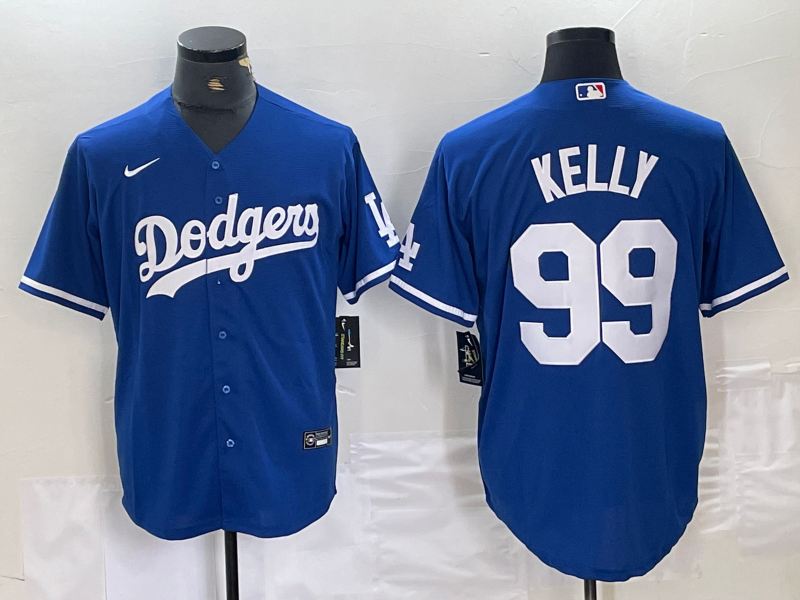 Men's Los Angeles Dodgers Joe Kelly Blue Replica Game Jersey