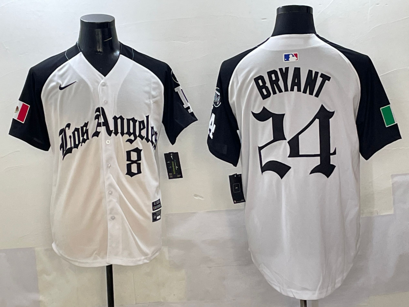 Men's Los Angeles Dodgers Kris Bryant -24 White Game Jersey