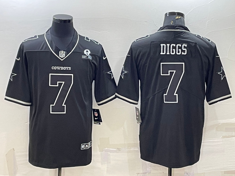 Men's Dallas Cowboys Trevon Diggs Black Legend Player Jersey