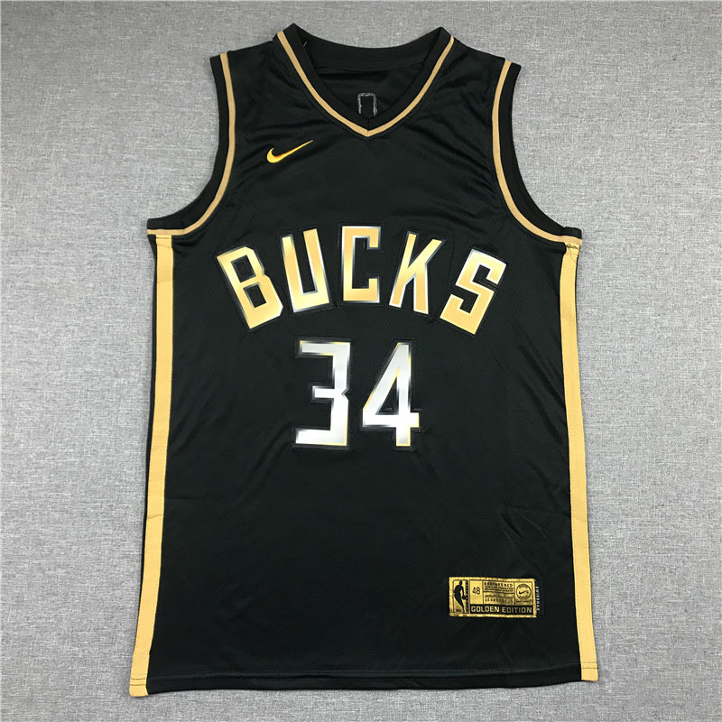 Men's Milwaukee Bucks Giannis Antetokounmpo Black Swingman Jersey