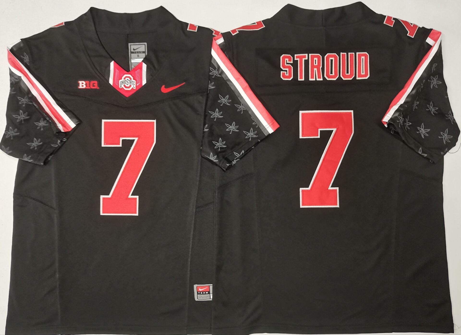 Men's Ohio State Buckeyes CJ Stroud Black Player Game Jersey