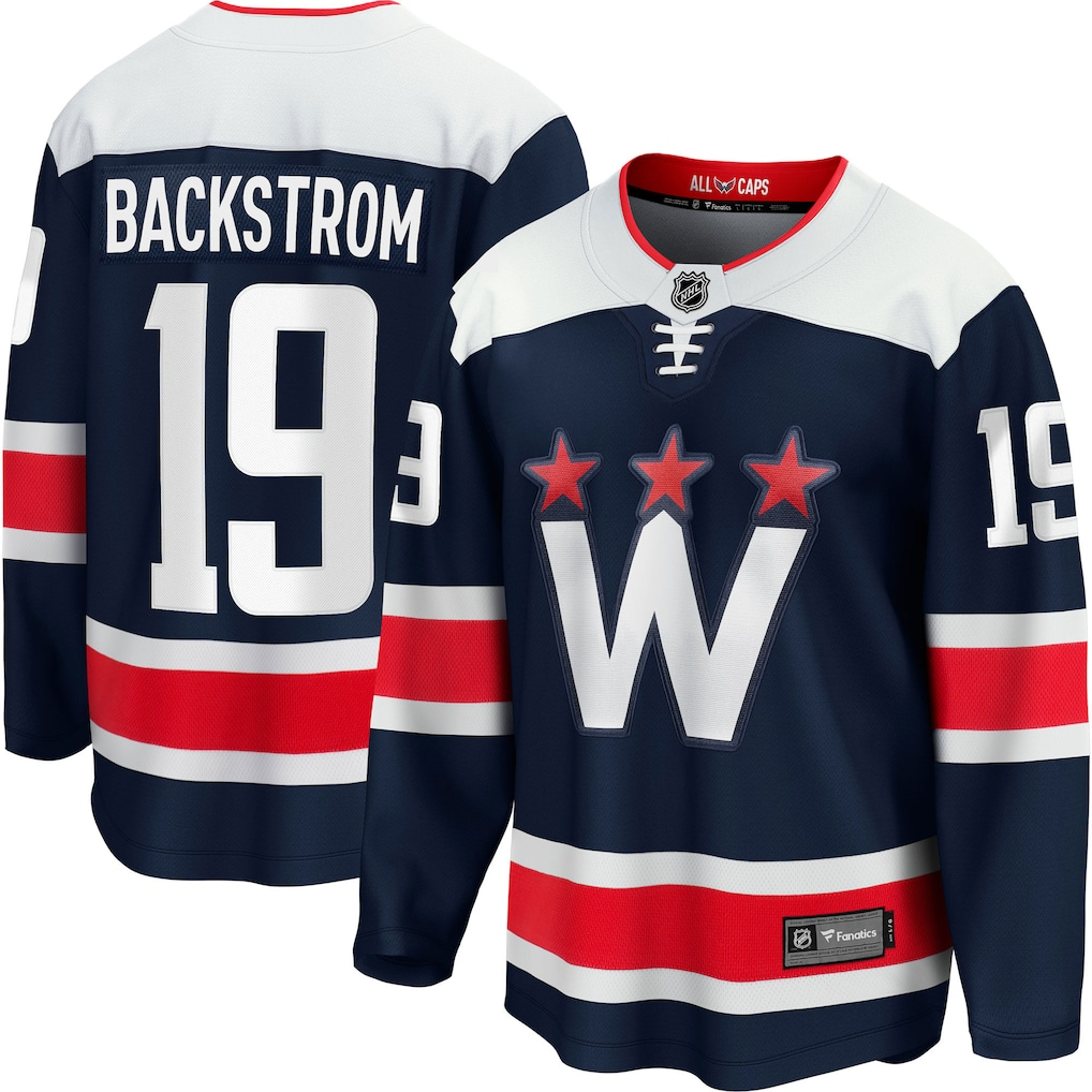 Men's Washington Capitals Nicklas Backstrom Fanatics Navy Breakaway Jersey