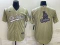 Men's Los Angeles Dodgers khaki Replica Baseball Jersey