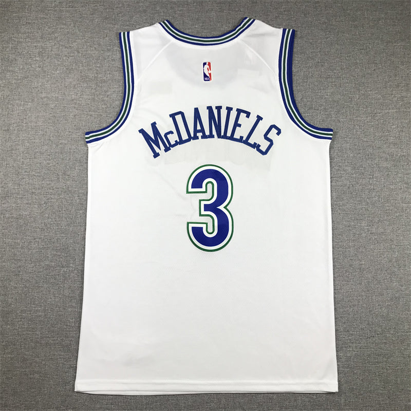 Men's Minnesota Timberwolves Jaden McDaniels White Swingman Player Jersey