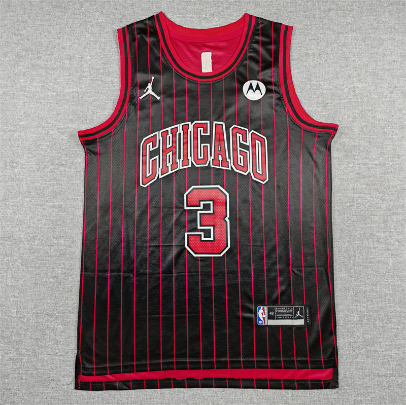 Men's Chicago Bulls Josh Giddey Black Swingman Jersey - Statement Edition