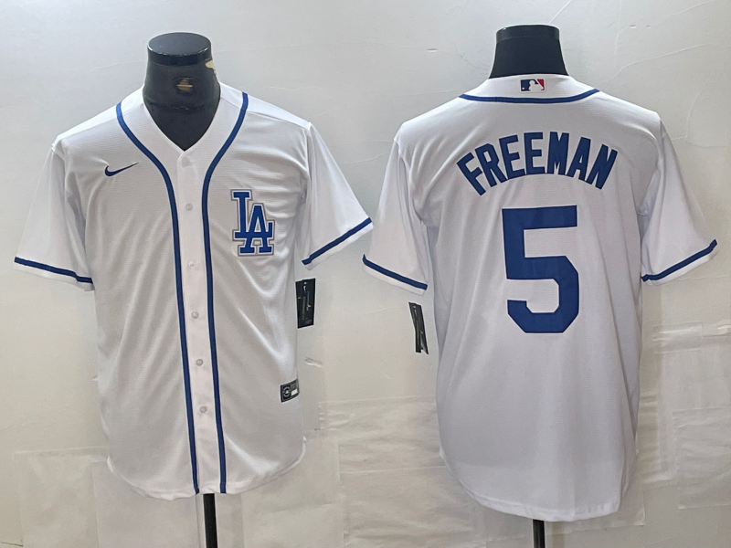 Men's Los Angeles Dodgers Freddie Freeman White Limited Player Jersey