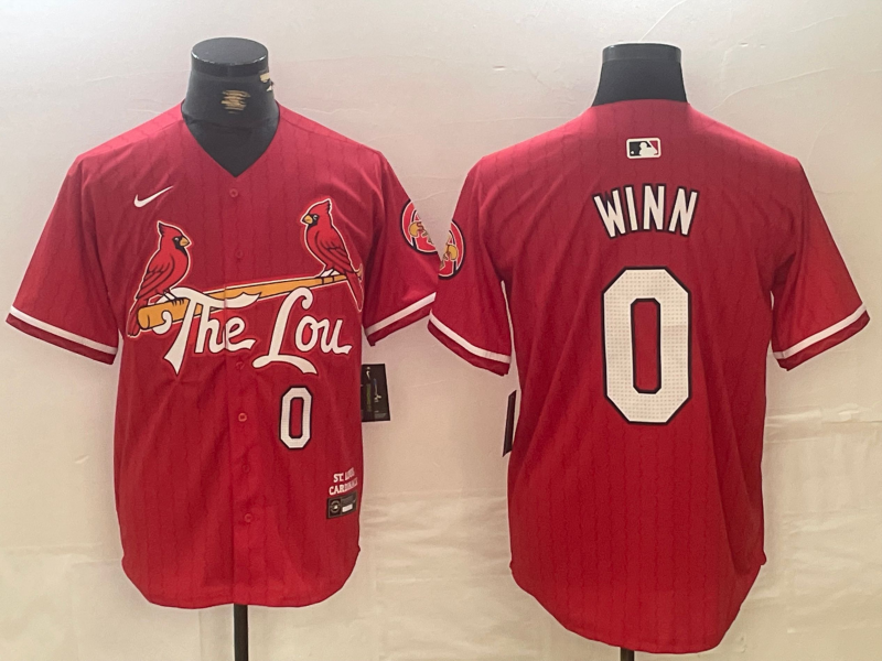 Men's St. Louis Cardinals Masyn Winn Red 2024 City Connect Limited Player Jersey