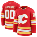 Men's Calgary Flames Fanatics Red Home Premium Custom Jersey