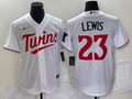 Men's Minnesota Twins Royce Lewis White Home Replica Player Jersey