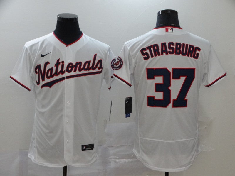 Men's Washington Nationals Stephen Strasburg White Authentic Game Jersey