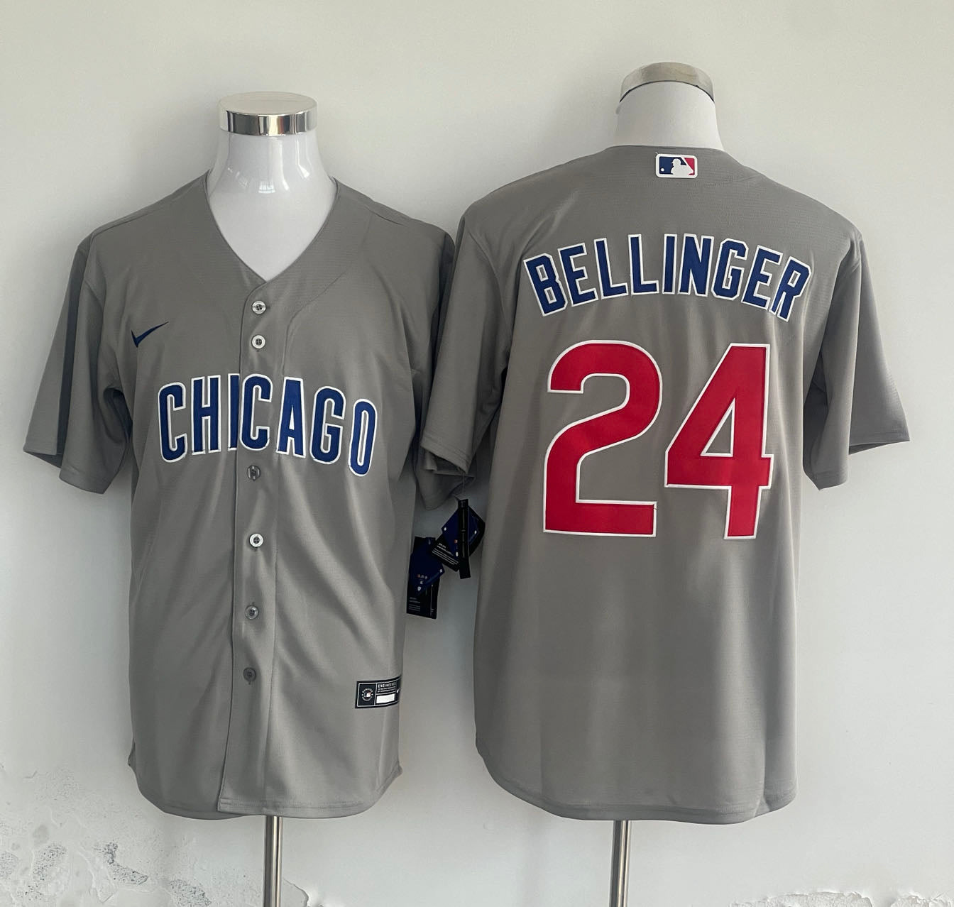 Men's Chicago Cubs Cody Bellinger Gray Replica Player Jersey