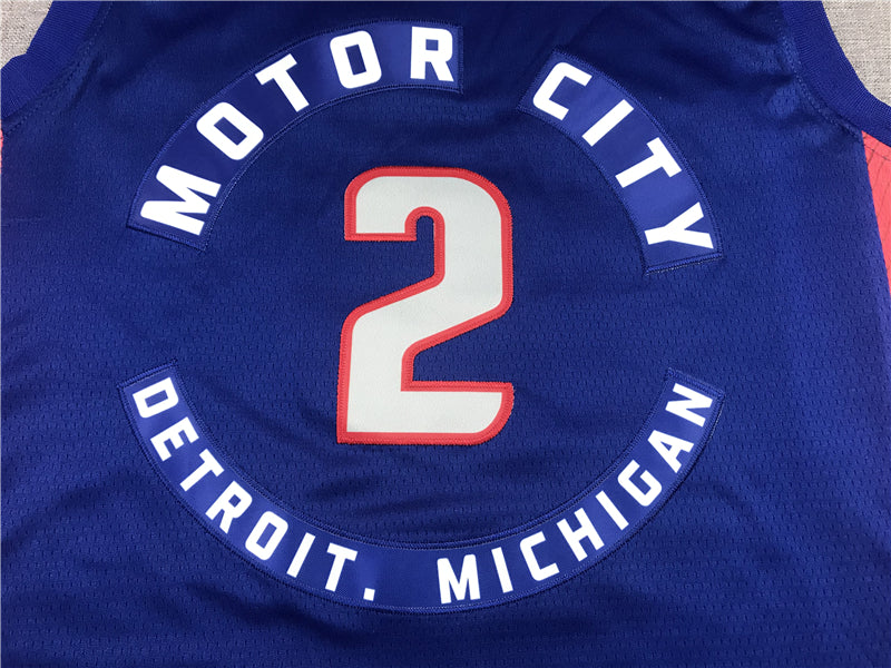 Men's Detroit Pistons Cade Cunningham Blue 2020/21 Swingman Fashion Jersey