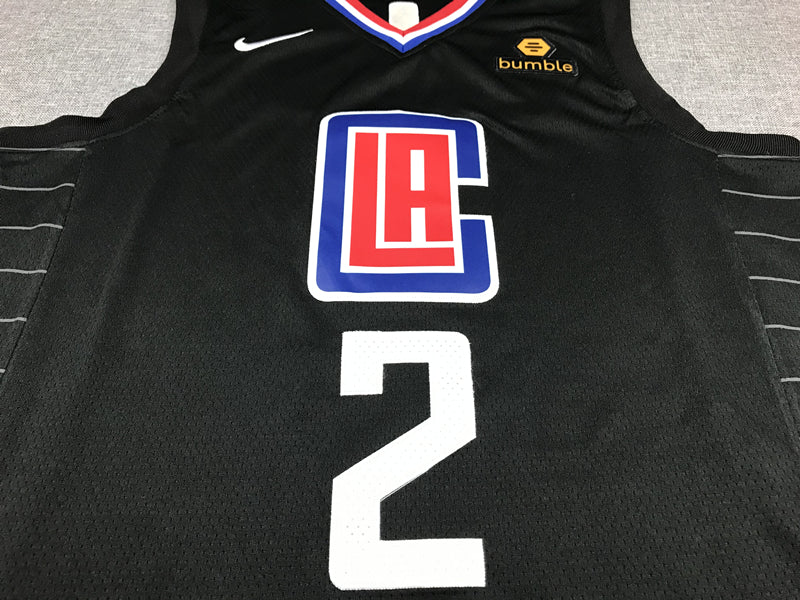 Men's LA Clippers Kawhi Leonard Black 2022/23 Statement Edition Swingman Jersey