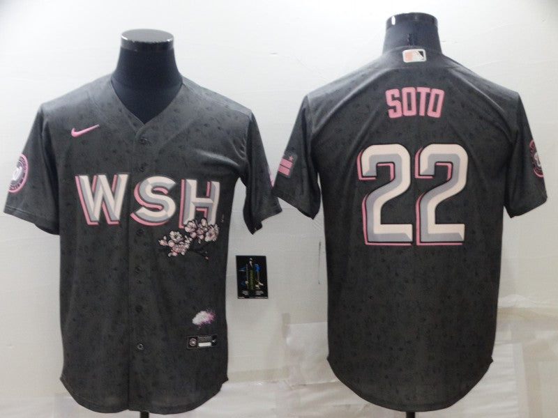Men's Washington Nationals Juan Soto Gray Replica Baseball Jersey