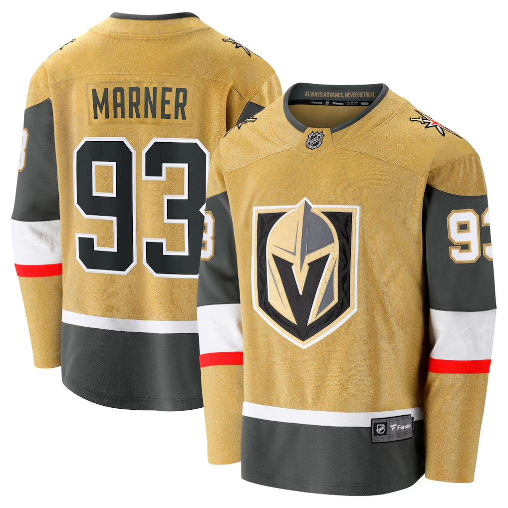 Men's Vegas Golden Knights Mitch Marner Fanatics Gold Player Jersey