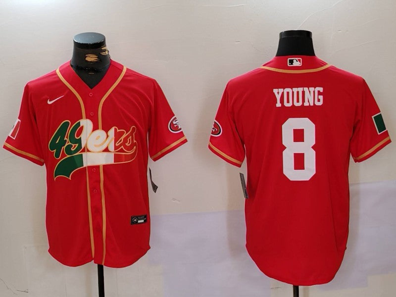 Men's San Francisco 49ers Steve Young Scarlet Game Jersey