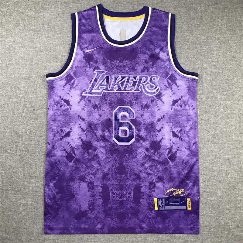 Men's Los Angeles Lakers LeBron James Purple Select Series Swingman Jersey
