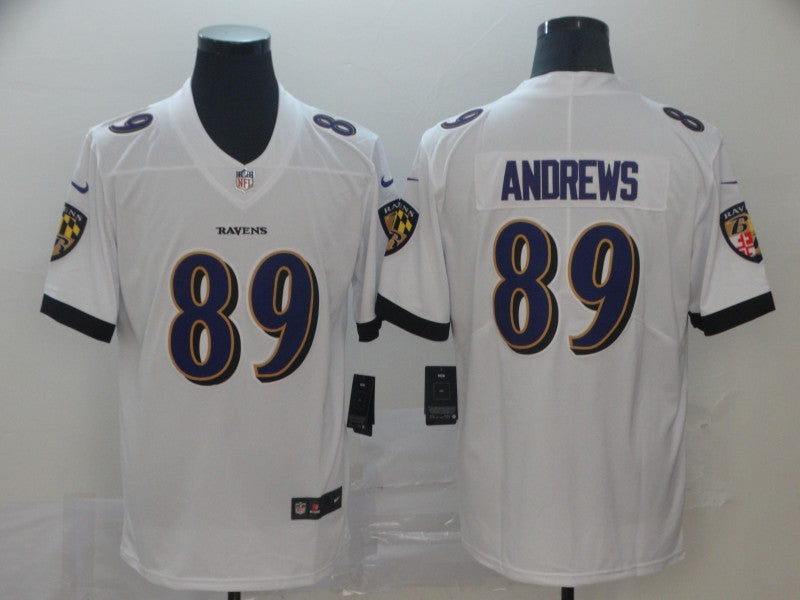 Men's Baltimore Ravens Mark Andrews White Game Jersey