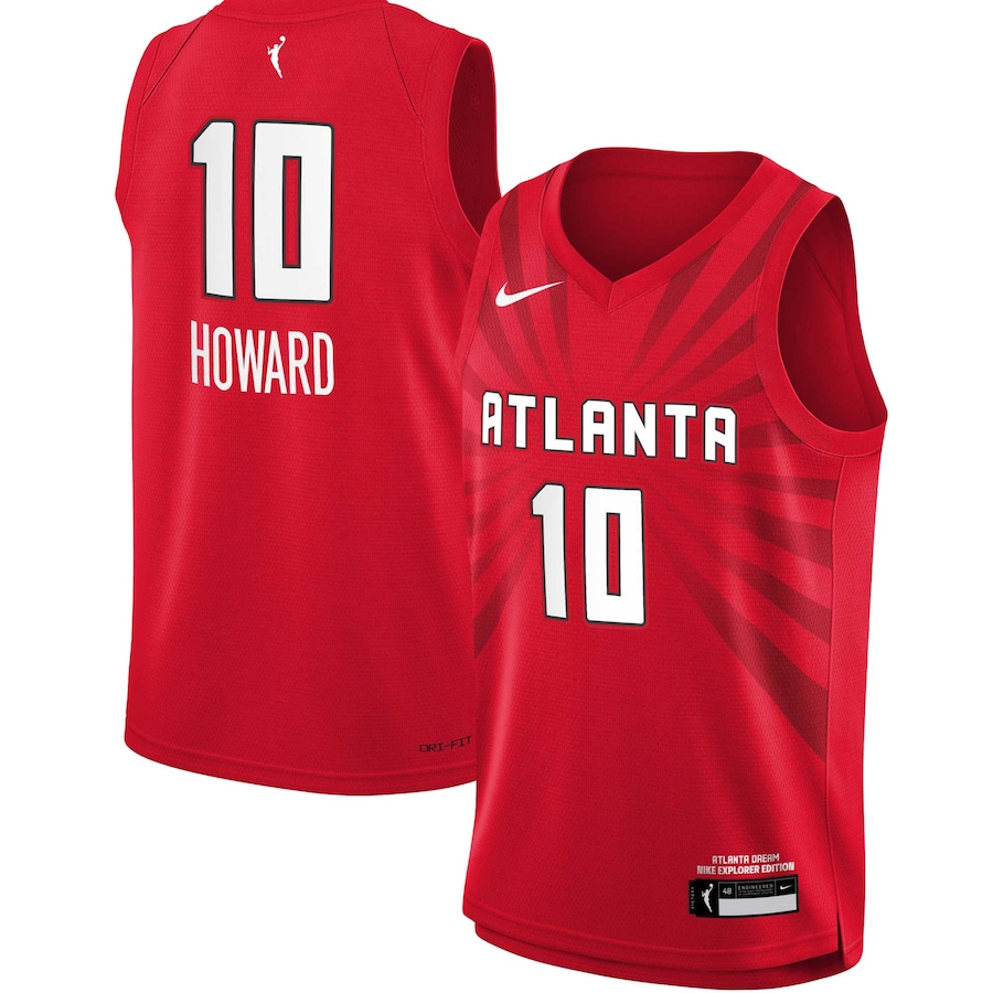 Men's Atlanta Dream Rhyne Howard Red 2021 Explorer Edition Victory Player Jersey